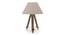 Kepler Tripod Table Lamp (Natural Base Finish, Natural Shade Color, Conical Shade Shape) by Urban Ladder - - 22885