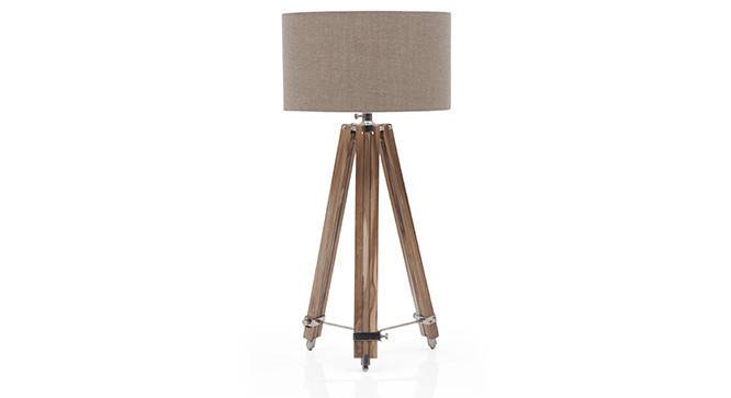 Kepler Tripod Table Lamp (Natural Base Finish, Cylindrical Shade Shape, Natural Shade Color) by Urban Ladder