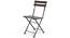 Masai Patio Table Set (Teak Finish) (Black) by Urban Ladder - - 2291