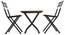 Masai Patio Table Set (Teak Finish) (Black) by Urban Ladder - - 2293