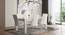 Kariba - Ingrid 6 Seater High Gloss Dining Table Set (White, White High Gloss Finish) by Urban Ladder - Design 1 Full View - 230116