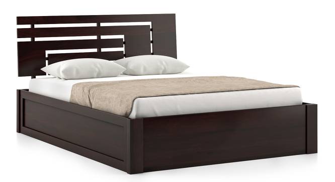Stockholm Storage Bed (Solid Wood) (Mahogany Finish, King Bed Size, Box Storage Type) by Urban Ladder - Front View Design 1 - 230341