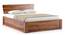 Marieta Storage Bed (Solid Wood) (Teak Finish, Queen Bed Size, Box Storage Type) by Urban Ladder - Front View Design 1 - 230388