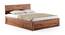 Boston Storage Bed (Solid Wood) (Teak Finish, King Bed Size, Box Storage Type) by Urban Ladder - Front View Design 1 - 231982