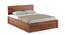 Valencia Storage Bed (Solid Wood) (Teak Finish, King Bed Size, Box Storage Type) by Urban Ladder - Front View Design 1 - 232022
