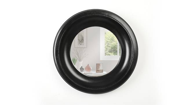 Amor Wall Mirror (Black Finish) by Urban Ladder - Front View Design 1 - 232618
