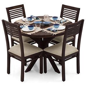 Round All 4 Seater Dining Table Sets Check 4 Amazing Designs Buy Online Urban Ladder