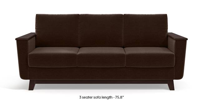 Corby Sofa (Dark Earth) (3-seater Custom Set - Sofas, None Standard Set - Sofas, Dark Earth, Fabric Sofa Material, Regular Sofa Size, Regular Sofa Type)