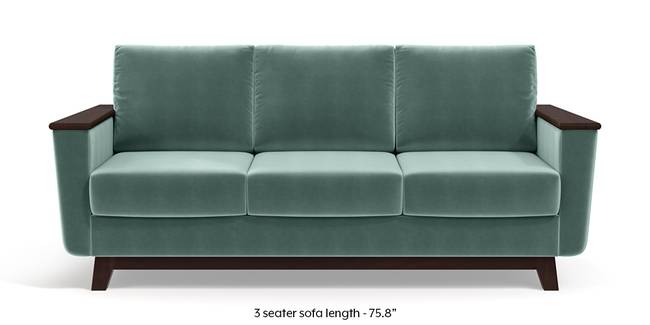 Corby Sofa (Dusty Turquoise Velvet) (3-seater Custom Set - Sofas, None Standard Set - Sofas, Fabric Sofa Material, Regular Sofa Size, Regular Sofa Type, Dusty Turquoise Velvet)