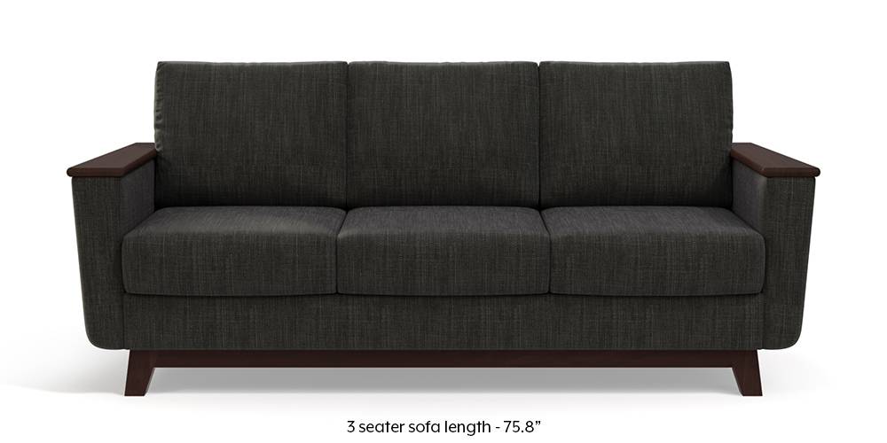 Corby Sofa (Graphite Grey) (3-seater Custom Set - Sofas, None Standard Set - Sofas, Fabric Sofa Material, Regular Sofa Size, Regular Sofa Type, Graphite Grey) by Urban Ladder - - 232727