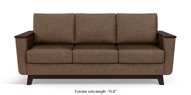 Corby Sofa (Mocha Brown) (3-seater Custom Set - Sofas, None Standard Set - Sofas, Mocha, Fabric Sofa Material, Regular Sofa Size, Regular Sofa Type)