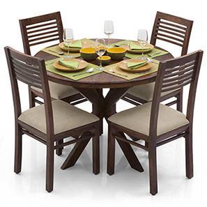 Round 4 Seater Dining Table Sets Check 3 Amazing Designs Urban Ladder Round 4 Seater Dining Table Sets Check, Round Dining Table Set For 4 Under 300