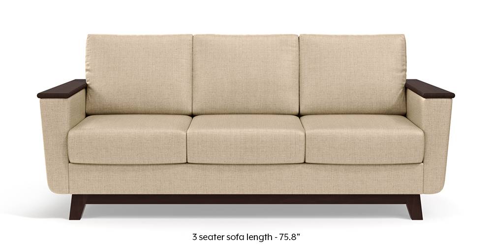 Corby Sofa (Pearl White) (Pearl, 3-seater Custom Set - Sofas, None Standard Set - Sofas, Fabric Sofa Material, Regular Sofa Size, Regular Sofa Type) by Urban Ladder - - 235353