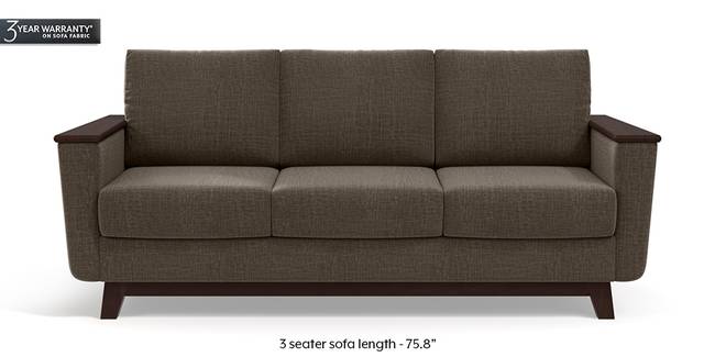 Corby Sofa (Pine Brown) (3-seater Custom Set - Sofas, None Standard Set - Sofas, Fabric Sofa Material, Regular Sofa Size, Regular Sofa Type, Pine Brown)