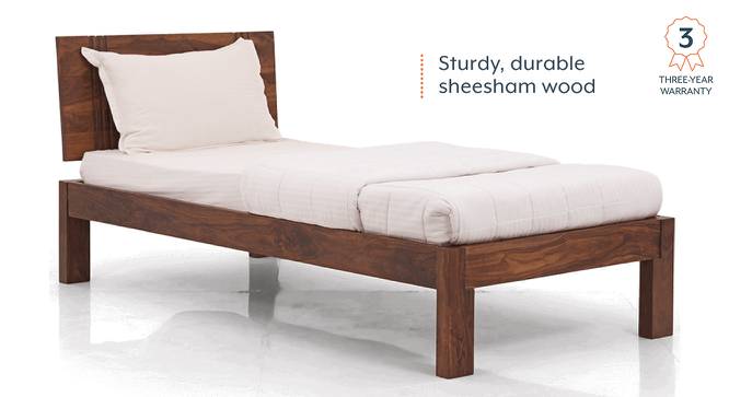Yorktown Single Bed (Teak Finish, Without Trundle) by Urban Ladder - Design 1 Cross View Details - 237350