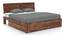 Terence Storage Bed (Solid Wood) (Teak Finish, Queen Bed Size, Drawer Storage Type) by Urban Ladder - Front View Design 1 - 237453