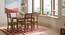 Catria - Zella 4 Seater Dining Table Set (Teak Finish, Avocado Green) by Urban Ladder - Design 1 Full View - 237627