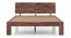 Boston Bed (Solid Wood) (Teak Finish, Queen Bed Size) by Urban Ladder - Design 1 Half View - 237691