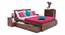 Boston Storage Bed (Solid Wood) (Teak Finish, King Bed Size, Drawer Storage Type) by Urban Ladder - Design 1 Half View - 237770