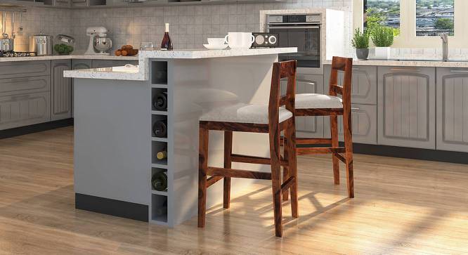 Stinson Bar Stool (Teak Finish, Counter Height) by Urban Ladder - Design 1 Full View - 239535