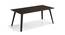 Taarkashi 6-Seater Dining Table Set (American Walnut Finish, Gainsboro Grey) by Urban Ladder - Cross View Design 1 - 240403