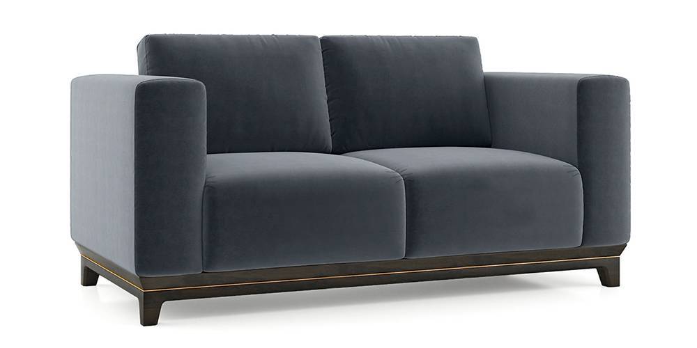 Taarkashi Sofa (Marengo Grey Velvet) Urban Ladder