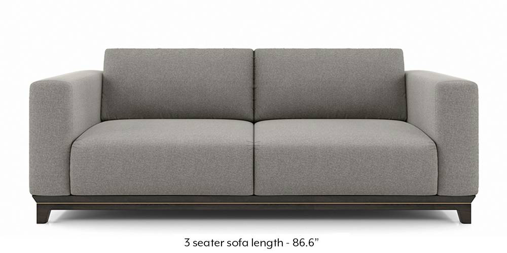 Taarkashi Sofa (Gainsboro Grey) (1-seater Custom Set - Sofas, None Standard Set - Sofas, Fabric Sofa Material, Regular Sofa Size, Regular Sofa Type, Gainsboro Grey) by Urban Ladder - - 240557