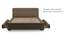 Stanhope Upholstered Storage Bed (King Bed Size, Mist Brown) by Urban Ladder - Design 1 Front View - 240648