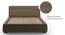Stanhope Upholstered Storage Bed (Queen Bed Size, Mist Brown) by Urban Ladder - Design 1 Top View - 240661