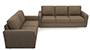 Apollo Sofa Set (Dune, Fabric Sofa Material, Compact Sofa Size, Soft Cushion Type, Regular Sofa Type, Master Sofa Component, Regular Back Type, High Back Back Height) by Urban Ladder - - 240986