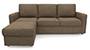 Apollo Sofa Set (Dune, Fabric Sofa Material, Compact Sofa Size, Soft Cushion Type, Regular Sofa Type, Master Sofa Component, Regular Back Type, High Back Back Height) by Urban Ladder - - 240989