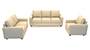Apollo Sofa Set (Pearl, Fabric Sofa Material, Compact Sofa Size, Soft Cushion Type, Regular Sofa Type, Master Sofa Component, Regular Back Type, High Back Back Height) by Urban Ladder