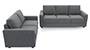 Apollo Sofa Set (Smoke, Fabric Sofa Material, Regular Sofa Size, Soft Cushion Type, Regular Sofa Type, Master Sofa Component, Regular Back Type, High Back Back Height) by Urban Ladder - - 241286