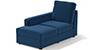 Apollo Sofa Set (Cobalt, Fabric Sofa Material, Compact Sofa Size, Soft Cushion Type, Sectional Sofa Type, Left Aligned Chaise Sofa Component, Regular Back Type, High Back Back Height) by Urban Ladder - - 241454