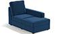Apollo Sofa Set (Cobalt, Fabric Sofa Material, Compact Sofa Size, Soft Cushion Type, Sectional Sofa Type, Right Aligned Chaise Sofa Component, Regular Back Type, High Back Back Height) by Urban Ladder - - 241457