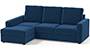 Apollo Sofa Set (Cobalt, Fabric Sofa Material, Compact Sofa Size, Soft Cushion Type, Sectional Sofa Type, Sectional Master Sofa Component, Regular Back Type, High Back Back Height) by Urban Ladder - - 241463