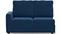 Apollo Sofa Set (Cobalt, Fabric Sofa Material, Regular Sofa Size, Soft Cushion Type, Sectional Sofa Type, Right Aligned 2 Seater Sofa Component, Regular Back Type, High Back Back Height) by Urban Ladder - - 241468