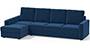 Apollo Sofa Set (Cobalt, Fabric Sofa Material, Regular Sofa Size, Soft Cushion Type, Sectional Sofa Type, Sectional Master Sofa Component, Regular Back Type, High Back Back Height) by Urban Ladder - - 241472