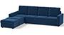 Apollo Sofa Set (Cobalt, Fabric Sofa Material, Regular Sofa Size, Soft Cushion Type, Sectional Sofa Type, Sectional Master Sofa Component, Regular Back Type, High Back Back Height) by Urban Ladder - - 241474