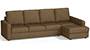 Apollo Sofa Set (Dune, Fabric Sofa Material, Compact Sofa Size, Soft Cushion Type, Sectional Sofa Type, Sectional Master Sofa Component, Regular Back Type, High Back Back Height) by Urban Ladder - - 241588