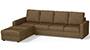 Apollo Sofa Set (Dune, Fabric Sofa Material, Compact Sofa Size, Soft Cushion Type, Sectional Sofa Type, Sectional Master Sofa Component, Regular Back Type, High Back Back Height) by Urban Ladder - - 241591