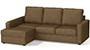 Apollo Sofa Set (Dune, Fabric Sofa Material, Compact Sofa Size, Soft Cushion Type, Sectional Sofa Type, Sectional Master Sofa Component, Regular Back Type, High Back Back Height) by Urban Ladder - - 241593