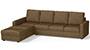 Apollo Sofa Set (Dune, Fabric Sofa Material, Regular Sofa Size, Soft Cushion Type, Sectional Sofa Type, Sectional Master Sofa Component, Regular Back Type, High Back Back Height) by Urban Ladder - - 241604