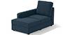 Apollo Sofa Set (Indigo Blue, Fabric Sofa Material, Compact Sofa Size, Soft Cushion Type, Sectional Sofa Type, Left Aligned Chaise Sofa Component, Regular Back Type, High Back Back Height) by Urban Ladder