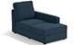 Apollo Sofa Set (Indigo Blue, Fabric Sofa Material, Compact Sofa Size, Soft Cushion Type, Sectional Sofa Type, Right Aligned Chaise Sofa Component, Regular Back Type, High Back Back Height) by Urban Ladder