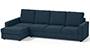 Apollo Sofa Set (Indigo Blue, Fabric Sofa Material, Compact Sofa Size, Soft Cushion Type, Sectional Sofa Type, Sectional Master Sofa Component, Regular Back Type, High Back Back Height) by Urban Ladder