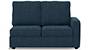 Apollo Sofa Set (Indigo Blue, Fabric Sofa Material, Regular Sofa Size, Soft Cushion Type, Sectional Sofa Type, Left Aligned 2 Seater Sofa Component, Regular Back Type, High Back Back Height) by Urban Ladder