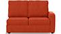 Apollo Sofa Set (Lava, Fabric Sofa Material, Compact Sofa Size, Soft Cushion Type, Sectional Sofa Type, Left Aligned 2 Seater Sofa Component, Regular Back Type, High Back Back Height) by Urban Ladder - - 241660