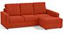 Apollo Sofa Set (Lava, Fabric Sofa Material, Compact Sofa Size, Soft Cushion Type, Sectional Sofa Type, Sectional Master Sofa Component, Regular Back Type, High Back Back Height) by Urban Ladder - - 241670