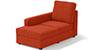 Apollo Sofa Set (Lava, Fabric Sofa Material, Regular Sofa Size, Soft Cushion Type, Sectional Sofa Type, Left Aligned Chaise Sofa Component, Regular Back Type, High Back Back Height) by Urban Ladder - - 241675